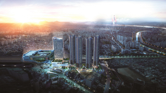 청량리역 롯데캐슬 SKY-L65 오피스텔 조감도. <청량리4구역도시환경정비사업추진위원회 제공>